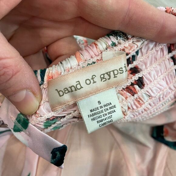 Band of Gypsies Mini Dress Pink Floral Print - Picture 2 of 7